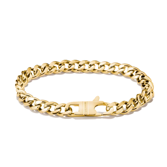 Rebel Armor 7 mm Steel Bracelet Gold - Thomas Sabo - Suuri valikoima & ilmainen lahjapaketointi - Nordic Spectra
