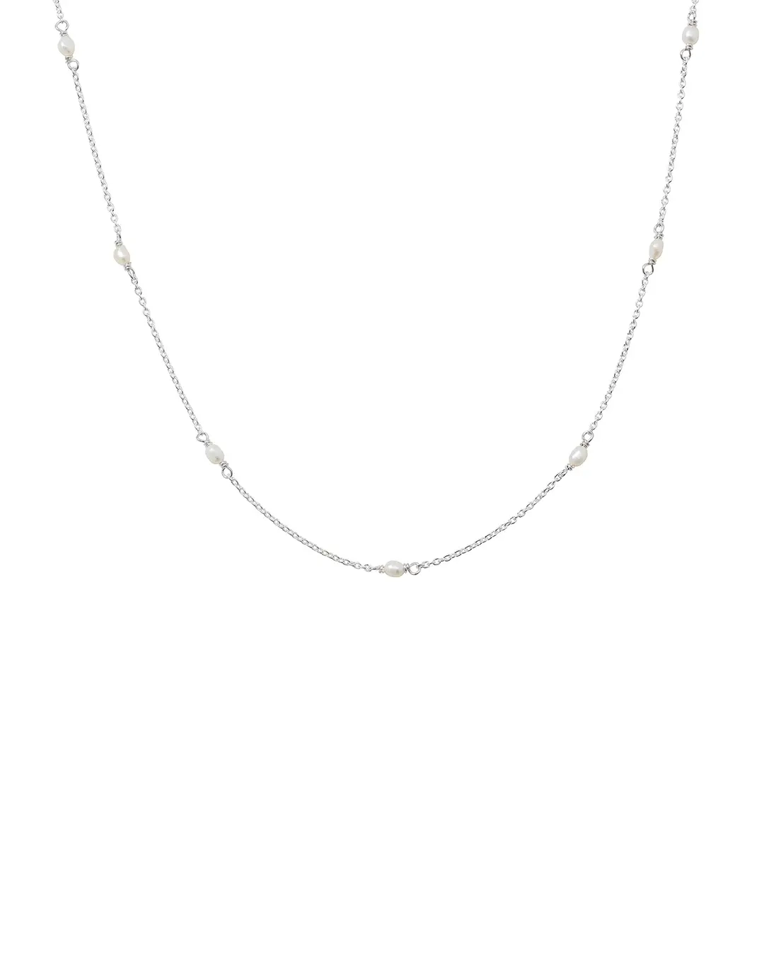 Treasure Multi Pearl Necklace Silver - Syster P - Beliebter Schmuck für alle Gelegenheiten