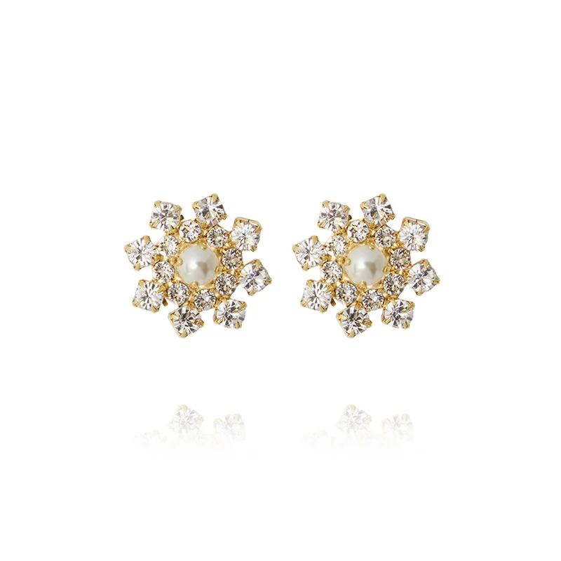 Caroline Svedbom - The Luckiest Earrings Gold Crystal