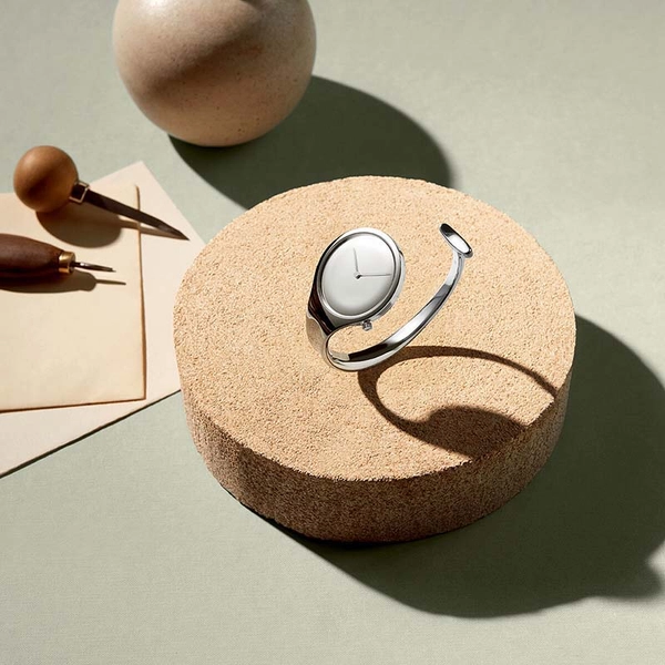 Vivianna Bygelklocka 34 mm - Kvartsverk Spegelurtavla - Georg Jensen klockor - Snabb frakt & paketinslagning - Nordicspectra.se