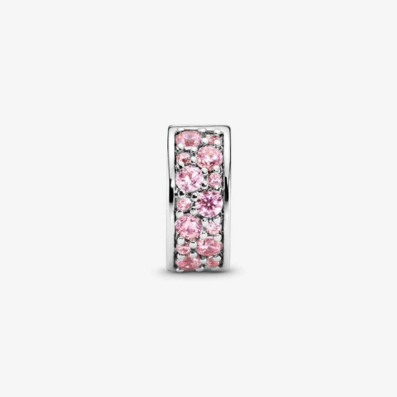 Rosa Pavé Klämstopp - PANDORA - Snabb frakt & paketinslagning - Nordicspectra.se