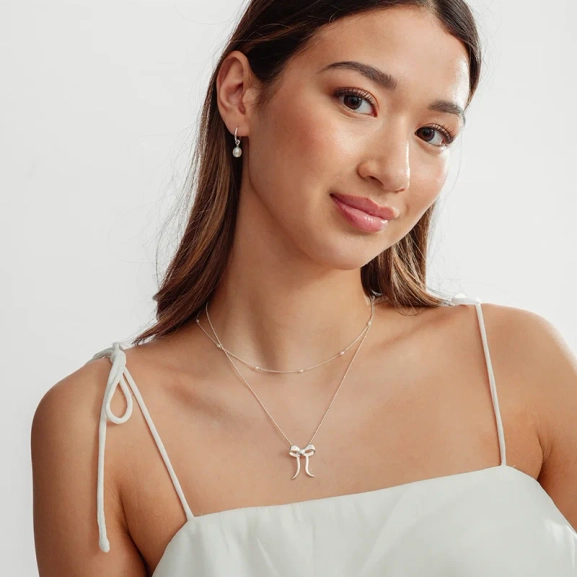 Treasure Multi Pearl Necklace Silver - Syster P - Snabb leverans & Gratis paketinslagning - Nordic Spectra