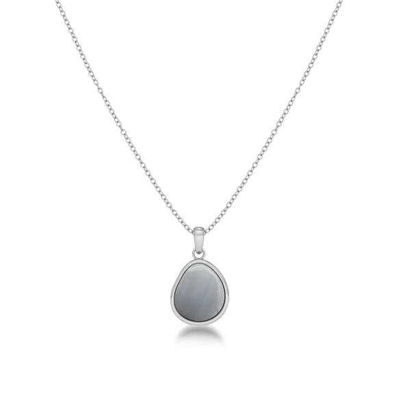 Agatha Necklace Grey Steel - Edblad - Snabba leveranser - Gratis paketinslagning