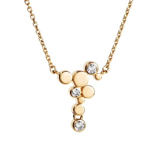 Little Champagne & Stars Halskette Gold