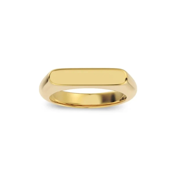 Charlie Signet Ring Gold - Edblad - Snabb leverans - Gratis paketinslagning