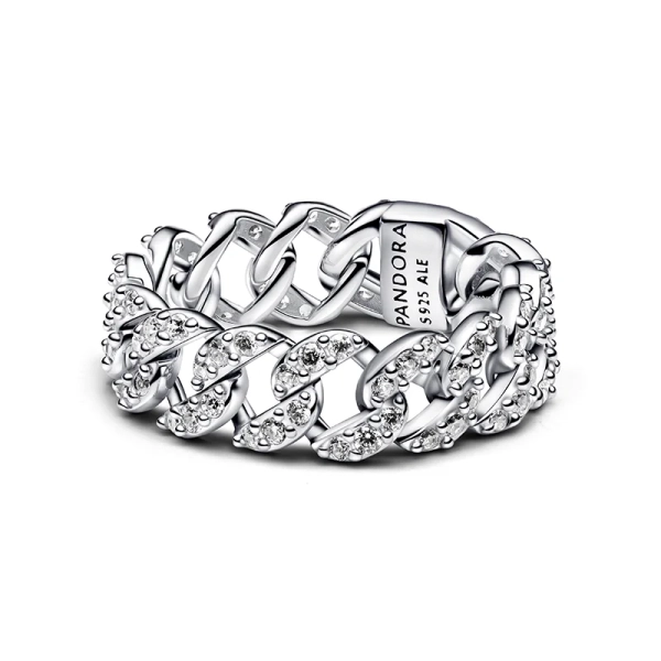 Pavé Cuban Ketten-Ring - PANDORA - Nordic Spectra