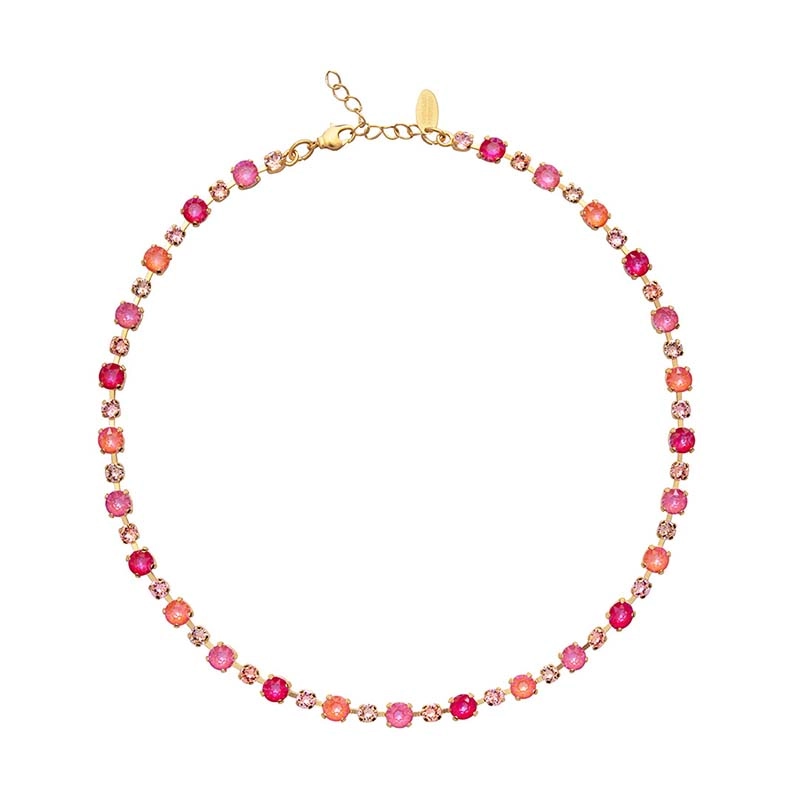 Caroline Svedbom - Calanthe Necklace Gold Coral Combo
