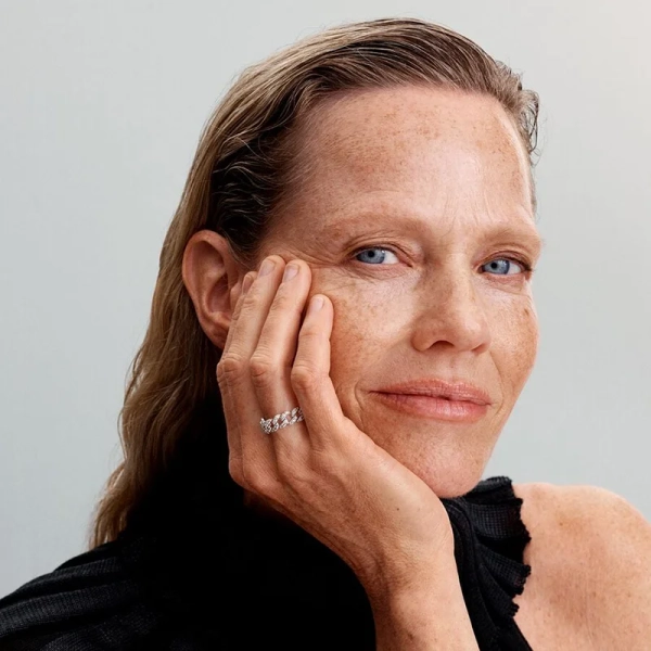 Glittrande Pansarlänk Ring - PANDORA - 1-2 dagar leverans - Gratis paketinslagning