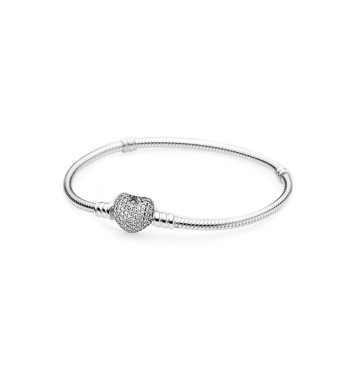Moments Sparkling Heart Clasp Ormkedjearmband - PANDORA - Snabb frakt & paketinslagning - Nordicspectra.se