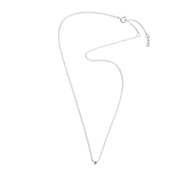 Micro Blink Necklace - Pink Sapphire - Efva Attling - Suuri valikoima & ilmainen lahjapaketointi - Nordicspectra.fi