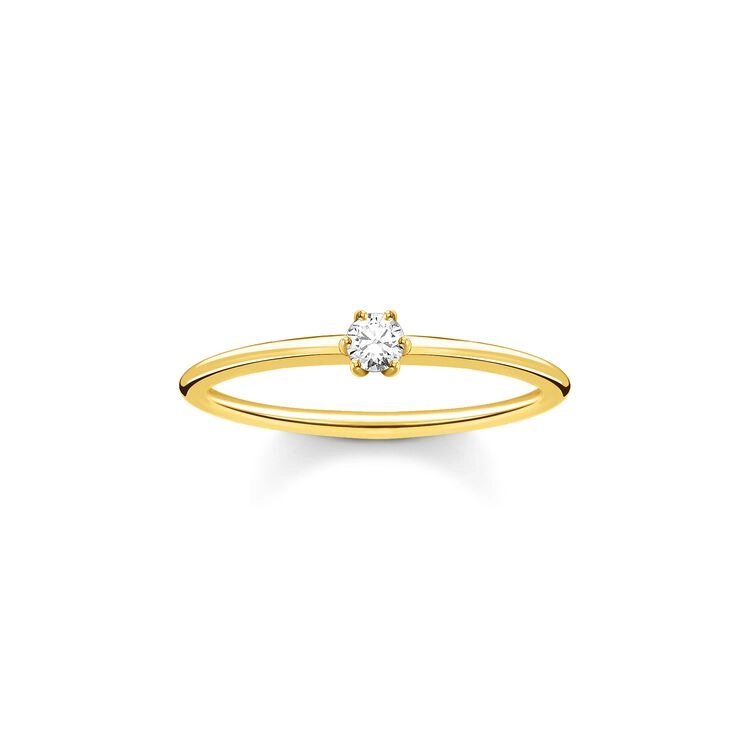 Thomas Sabo – Ring med Vit Sten Guld