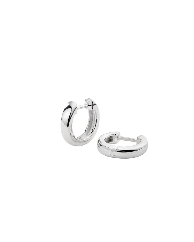Cavelle Small Plain Hoops Silver – kleine