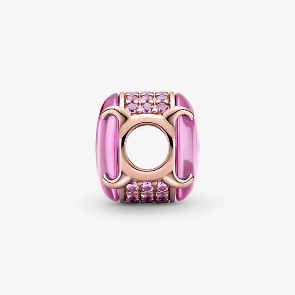 Rosa Oval Cabochon Berlock Rosé - PANDORA - Snabb frakt & paketinslagning - Nordicspectra.se