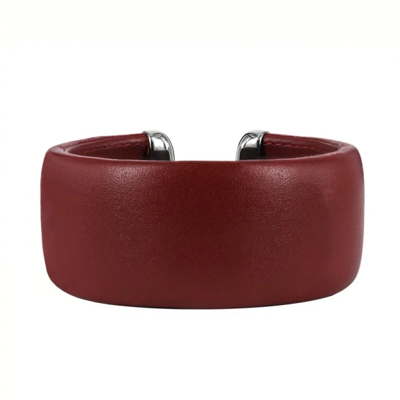 AVA Läder Armband Burgundy 30 mm - Astrid & Agnes - Nordic Spectra