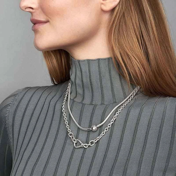 Kräftige Unendlichkeitsknoten Gliederkette von PANDORA, Schneller Versand - Nordicspectra.de