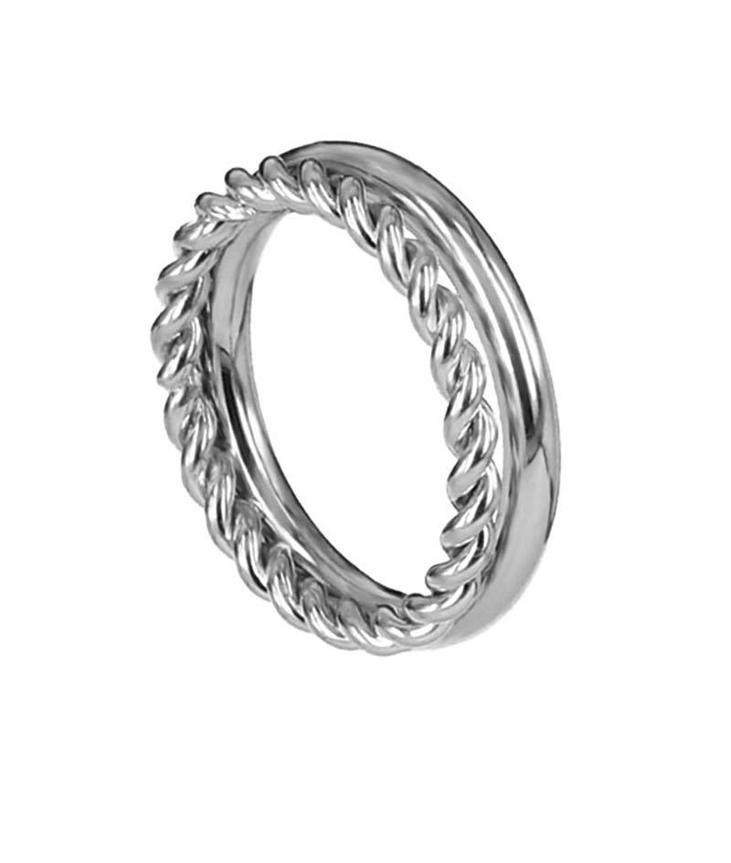 TWIST Ring Stål - Astrid & Agnes - Snabb frakt & paketinslagning - Nordicspectra.se