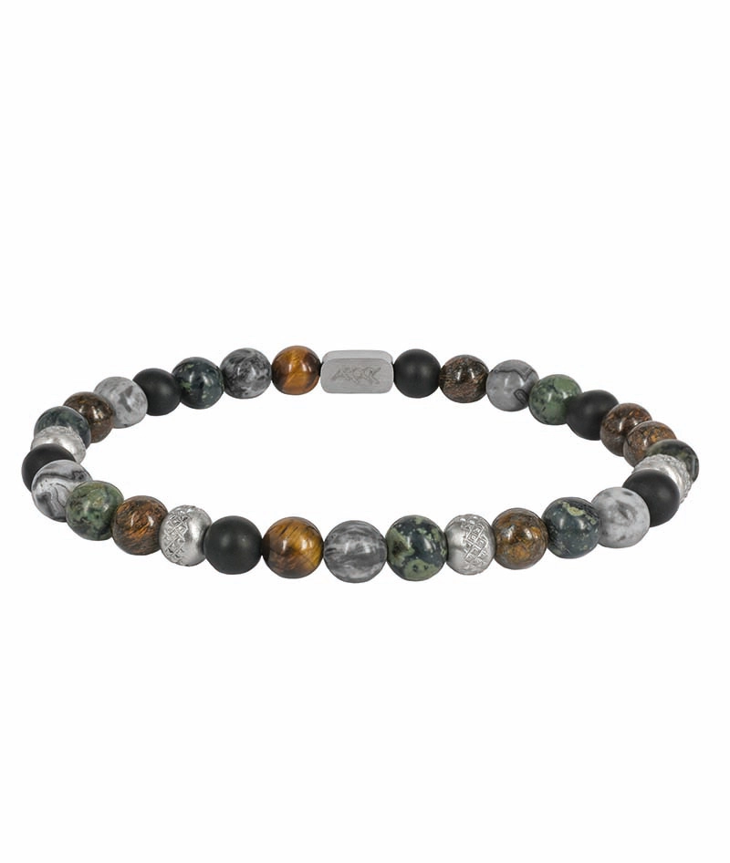 MIKE Armband Stål/Grön - AROCK - Snabb frakt & paketinslagning - Nordicspectra.se