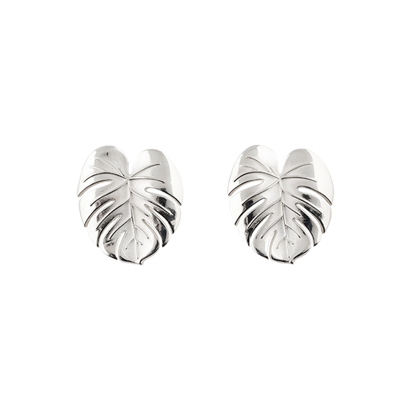 Palm Leaf Earrings Silver - Emma Israelsson - Suuri valikoima & ilmainen lahjapaketointi - Nordicspectra.fi