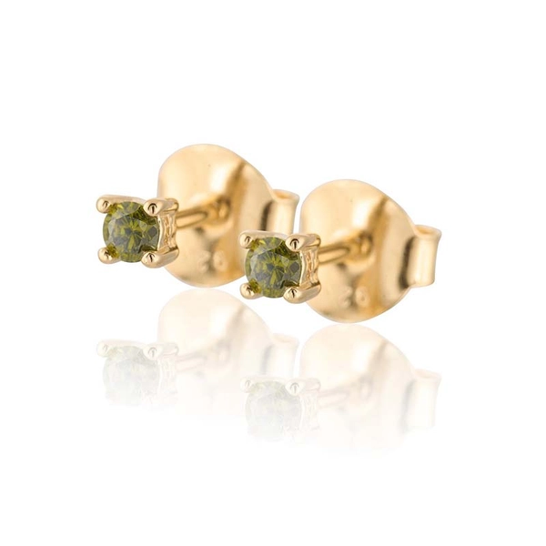 Time To Glow Mini Earrings XS - Green Guld - Carolina Gynning - Suuri valikoima & ilmainen lahjapaketointi - Nordicspectra.fi