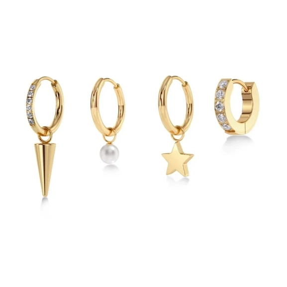 Guldpläterade örhängen från Edblad