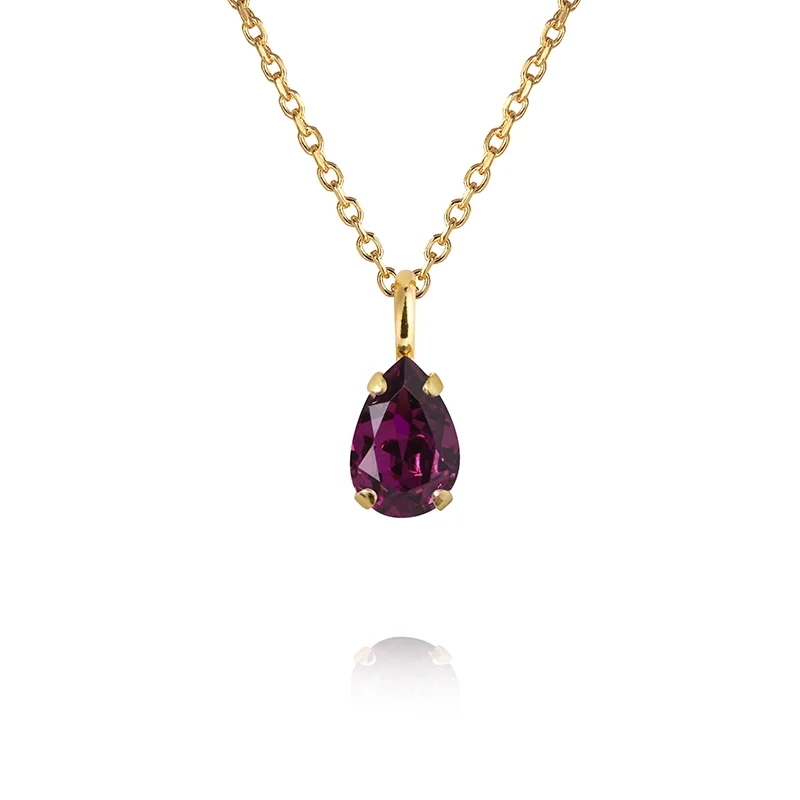 Caroline Svedbom - Childhood Birthstone Necklace Gold February