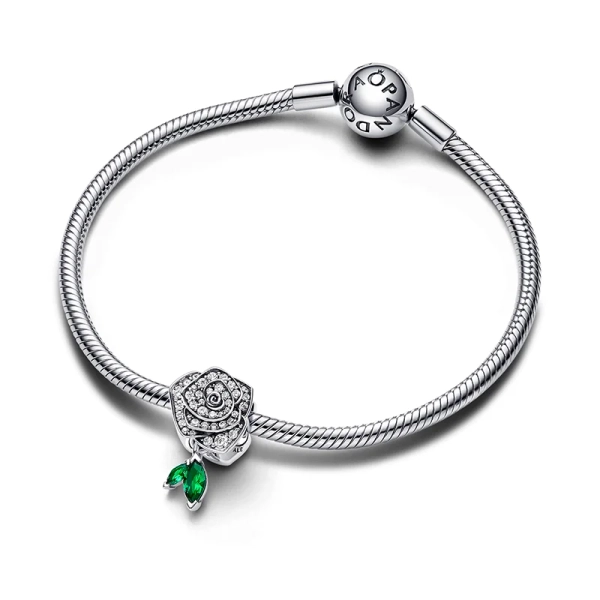 Funkelnde Blühende Rose Charm - PANDORA - Nordic Spectra