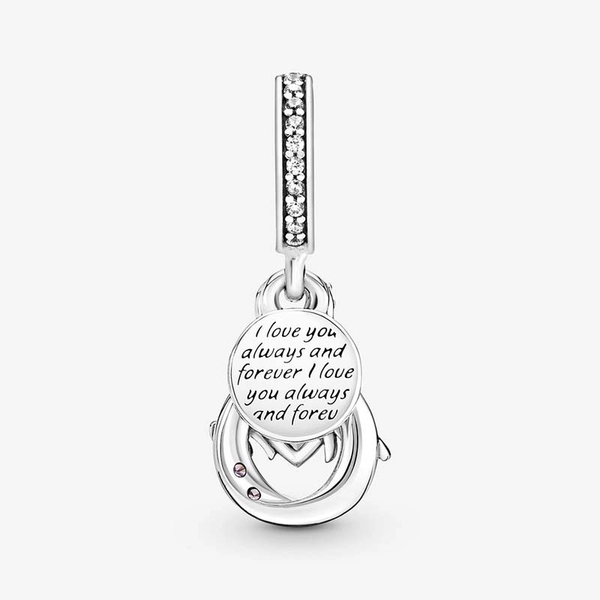 Mum Unendlichkeits-Pavé Doppelter Charm-Anhänger von PANDORA, Schneller Versand - Nordicspectra.de