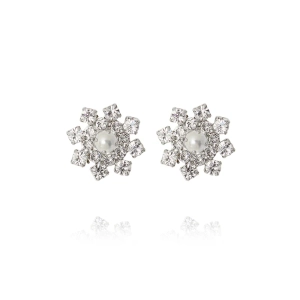 The Luckiest Earrings i rhodium med pärlor och kristaller