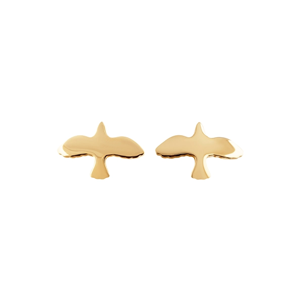 Dove Pin Earrings Gold von Emma Israelsson, Schneller Versand - Nordicspectra.de