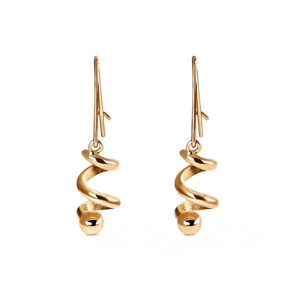 Spin On Earrings Krok Gold  - Nordic Spectra - Suuri valikoima & ilmainen lahjapaketointi - Nordicspectra.fi