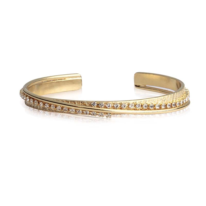 Caroline Svedbom - Carmen Bracelet Gold Crystal