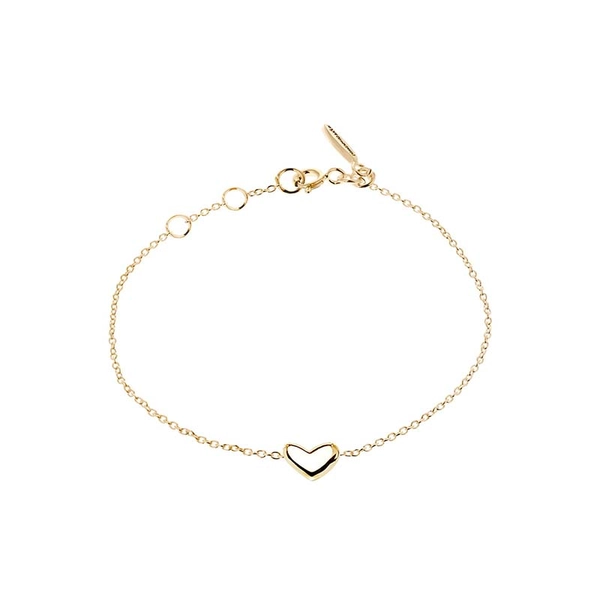 Loving Heart Medium Single Bracelet Gold - Drakenberg Sjölin Armband - Snabb frakt & paketinslagning - Nordicspectra.se