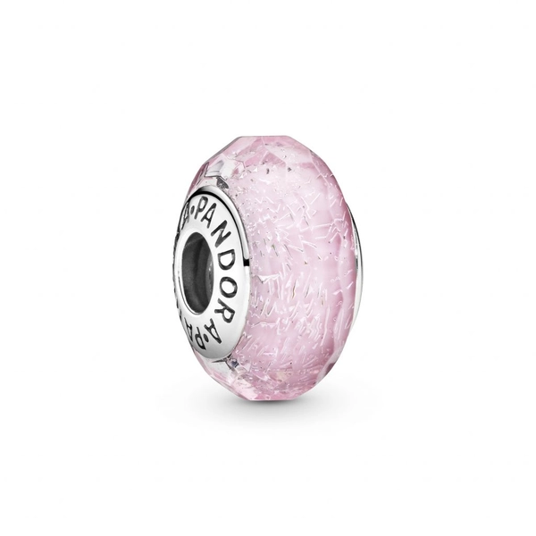 Facettiertes rosafarbenes Murano-Glas-Charm von PANDORA, Schneller Versand - Nordicspectra.de