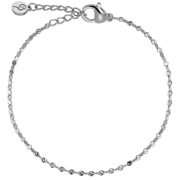 Armband i polerat rostfritt stål med smala kedjor