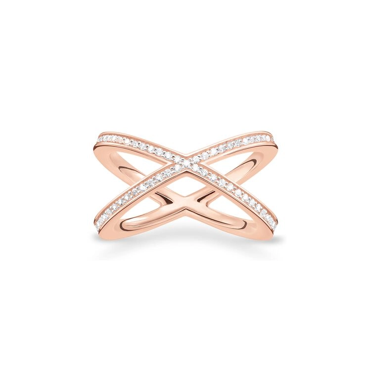 Thomas Sabo - Ring Glittrande Möte Rosé