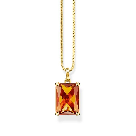 Kette Oranger Stein von Thomas Sabo, Schneller Versand - Nordicspectra.de