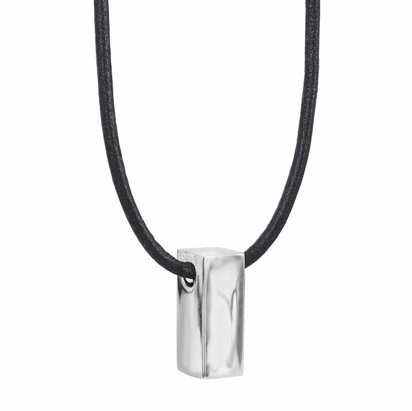 TIM Läder Halsband Stål - AROCK - Snabb frakt & paketinslagning - Nordicspectra.se