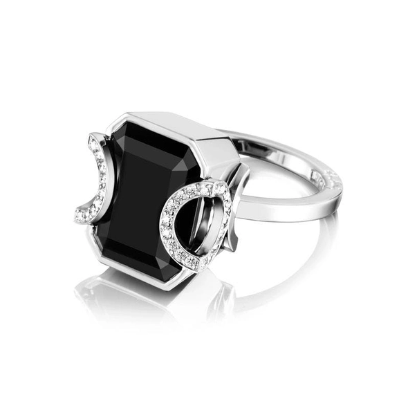 Little Magic Star Ring Onyx White Gold - Efva Attling - Suuri valikoima & ilmainen lahjapaketointi - Nordicspectra.fi