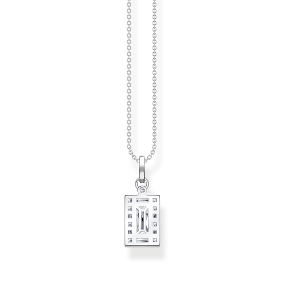 Kette Weißer Stein Silber von Thomas Sabo, Schneller Versand - Nordicspectra.de