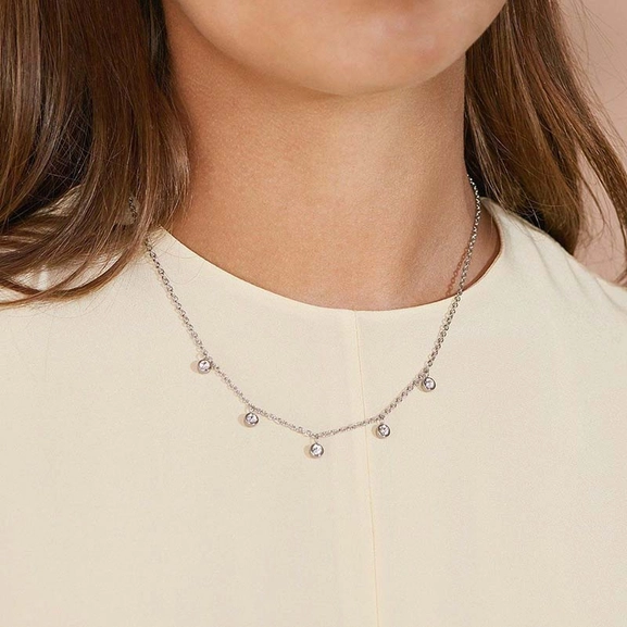 Dew Drop Necklace Multi Steel - Edblad - Snabb frakt & paketinslagning - Nordicspectra.se