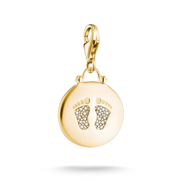 Baby Footprint Charm Gold - Thomas Sabo - Suuri valikoima & ilmainen lahjapaketointi - Nordic Spectra