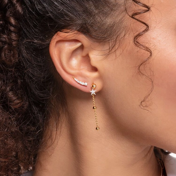 Pin Korvakoru Kulta - Thomas Sabo - Suuri valikoima & ilmainen lahjapaketointi - Nordicspectra.fi