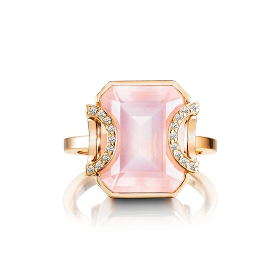Little Magic Star Ring Rose Quartz Gold - Efva Attling ringar - Snabb frakt & paketinslagning - Nordicspectra.se