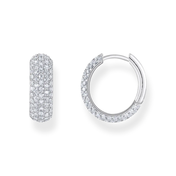 Creoler med Pavé Glittrande Stenar - Thomas Sabo - Snabb leverans & paketinslagning - Nordic Spectra