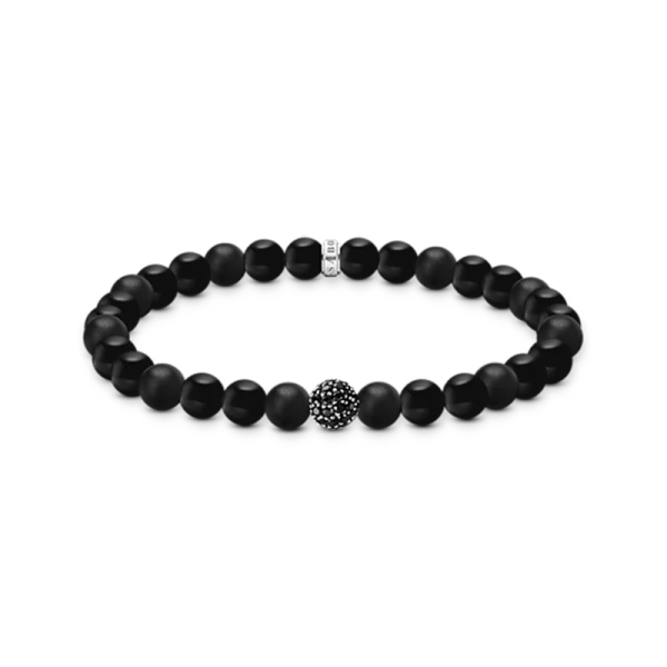 Kulamband Svart Obsidian från Thomas Sabo