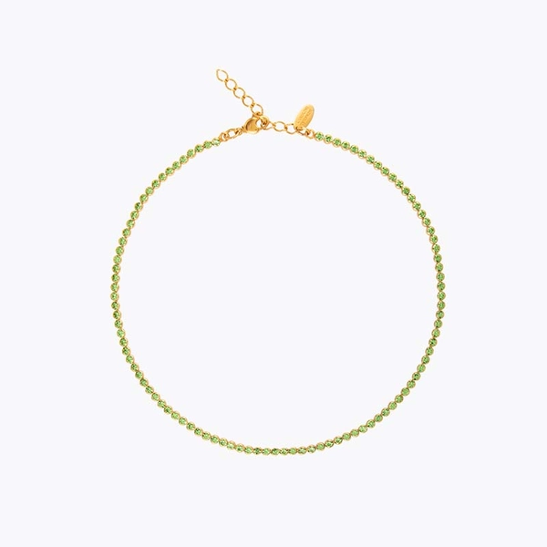 Siri Necklace Gold Peridot - Caroline Svedbom - Snabb leverans - Nordic Spectra