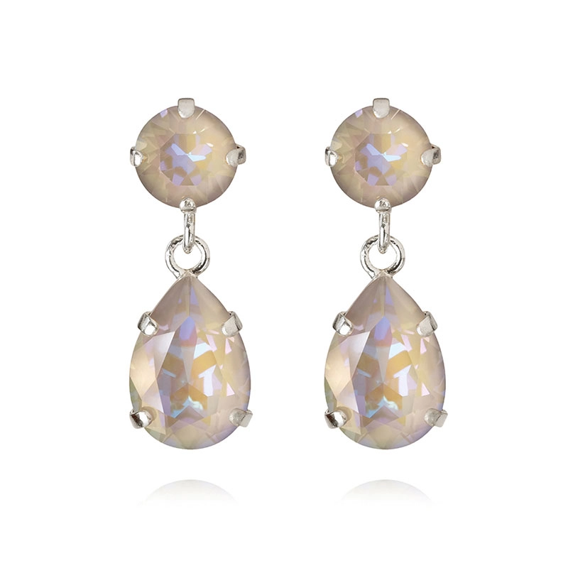 Caroline Svedbom - Mini Drop Earrings Rhodium Serene Delite