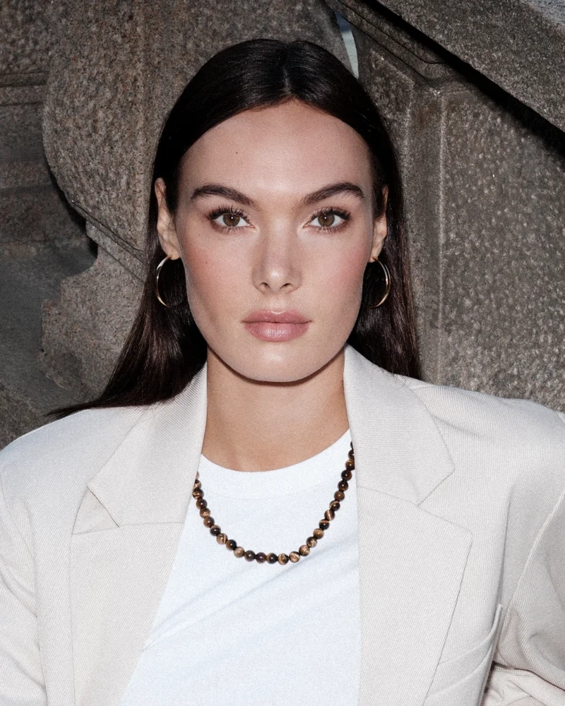 GINA Halsband Brunt - Astrid & Agnes - Nordic Spectra