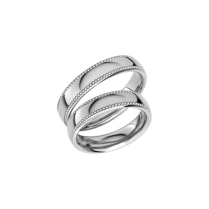 Reflection 03 White Gold - Wedding & engagement rings - Schalins - Scandinavian design - Nordic Spectra