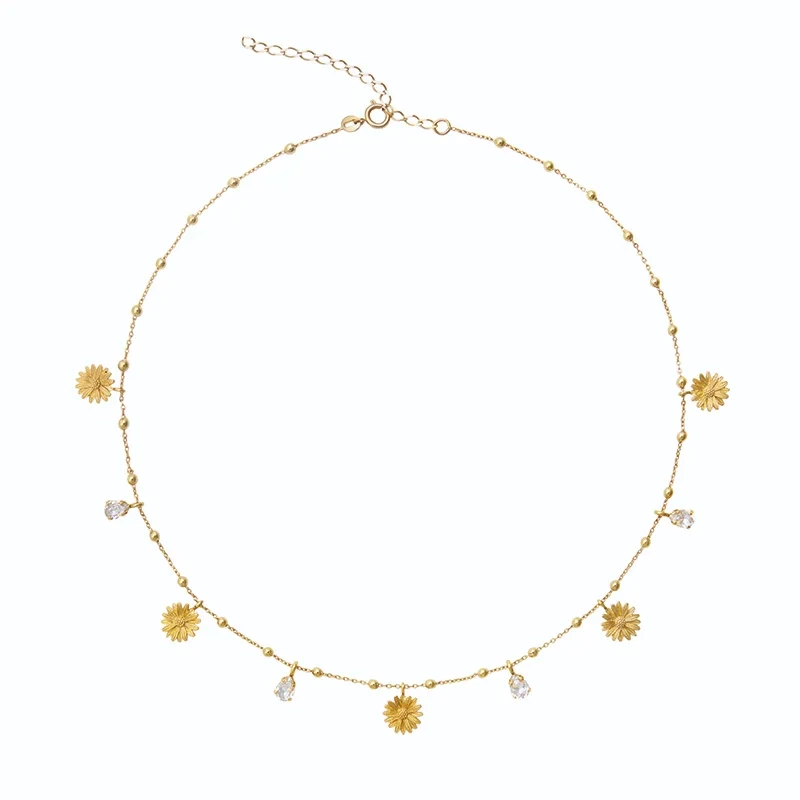 Caroline Svedbom - Daisy Multi Necklace Gold Crystal